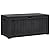 Flamaker Resin Deck Box 120 Gallon Waterproof Large Deck Boxes Plus Outdoor Indoor Storage Box Imitation Wood Resin for Patio Furniture Garden Tools and Pool,Dark Black