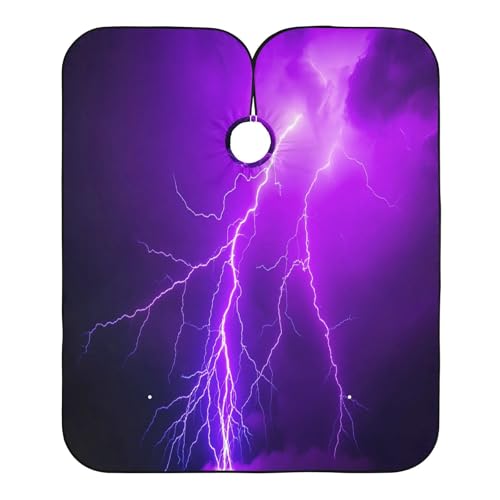 Capa impermeable profesional para cortar cabello con cierre ajustable miniatura 2