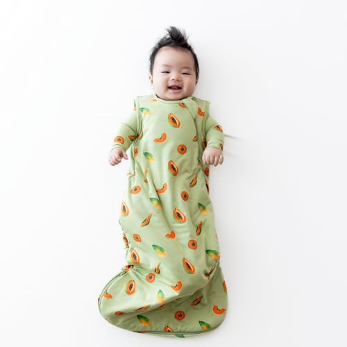 Image of KYTE BABY Sleep Bag 1.0 TOG, Rayon Made From Bamboo Wearable Blanket With Dual Zipper For Infants And Toddlers, Year Round Nursery Essential (L, Papaya)