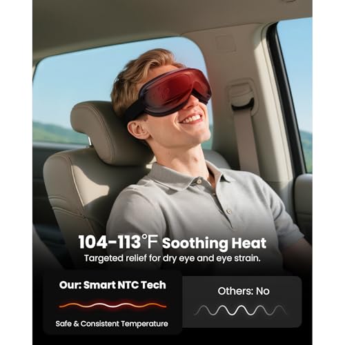 Image of BOB AND BRAD Eye Massager with Heat FSA Eligible HSA, Heated Eye Mask for Dry Eye Relief, Birthday Gifts for Men Women Husband Relax, Temple Massager for Eye Strain Migraine Stress Relief