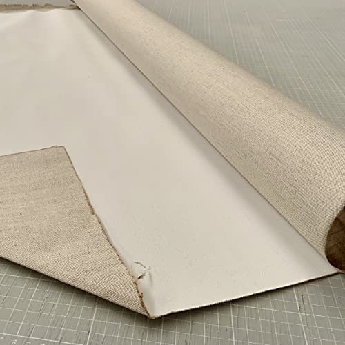 Rollo lienzo mixto lino/algodón 524 gr. 1.06x10 metros. Grano medio. preparación universal. Lino 70% algodón 30% (1.06mx10m) Cover