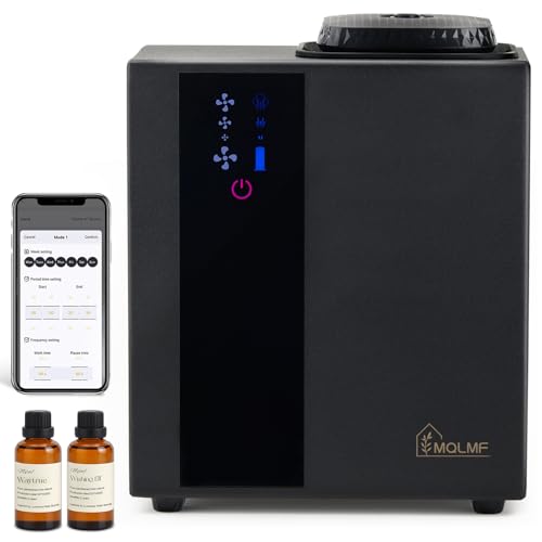 Difusor aromático eléctrico MQLMF 200 mL metálico negro miniatura 1