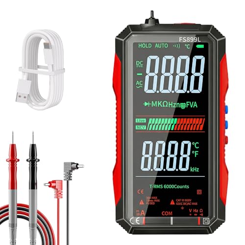 Rechargeable Digital Multimeter, 2026 Upgraded FS899L Multimeter,...