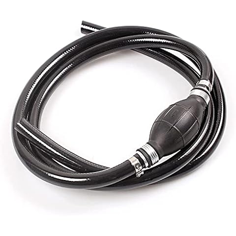muge racing High Flow Siphon Pump,Hand Transfer Fuel Pump with 8mm Primer Fuel Line Hose for Gasoline Fuel Water Transfer Cover