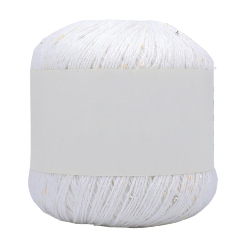 Fil coton à paillettes 50g pour kit crochet et tricotage épais DIY