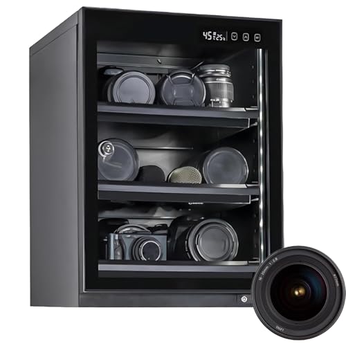 Gabinete seco electrónico 40ML deshumidificador silencioso de cámaras control de humedad LED
