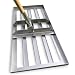 Produktbild SattesGrün® Profi Edelstahl Rasenrakel 75x35 cm  Lasercut aus einem Stück, Flächenebner zum Sanden, Abziehen & Nivellieren  Rasen Leveling Rake ohne Stiel