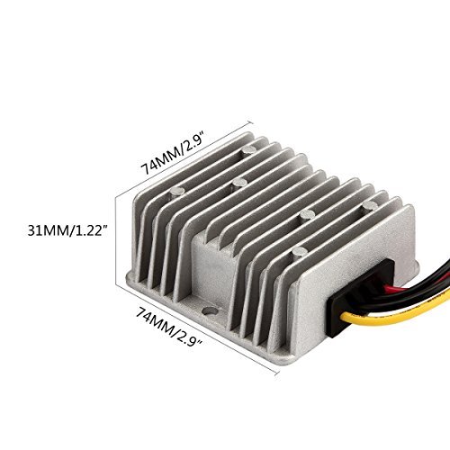HOMELYLIFE DC Voltage Converter 36V Step Down to 12V 10A 120W Waterproof Voltage Regulator for Golf Cart LED Strip Light Power Supply Transformer