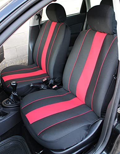 Carseatcover-UK® Par de fundas de asiento de tela para coche o furgoneta Cover