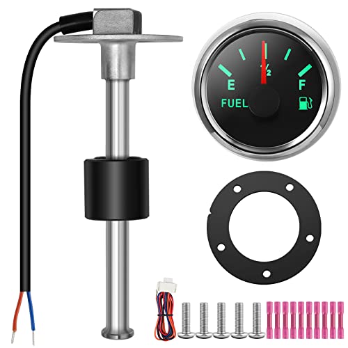 Rupse Fuel Sender Unit Boat Fuel Tank Sending Unit Fuel Water Level Sensor Stainless Steel Fuel Sender and Fuel Gauge for Boat Car Truck RV (6" (150mm)) (11") by RUPSE - Used condition - US$31.18