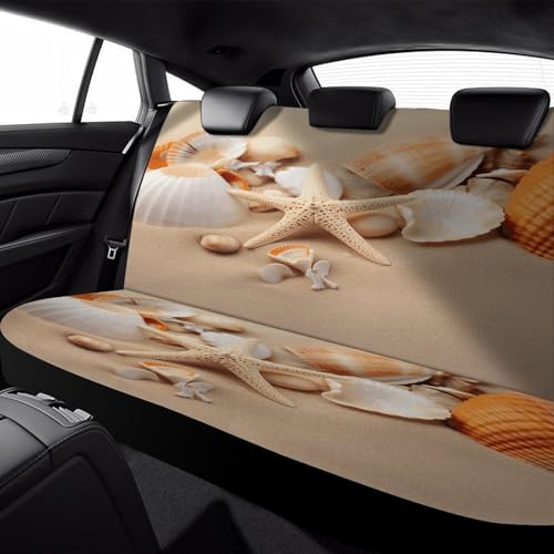 Fundas de asiento de coche para camiones y SUV con diseño playero de Seashells 6