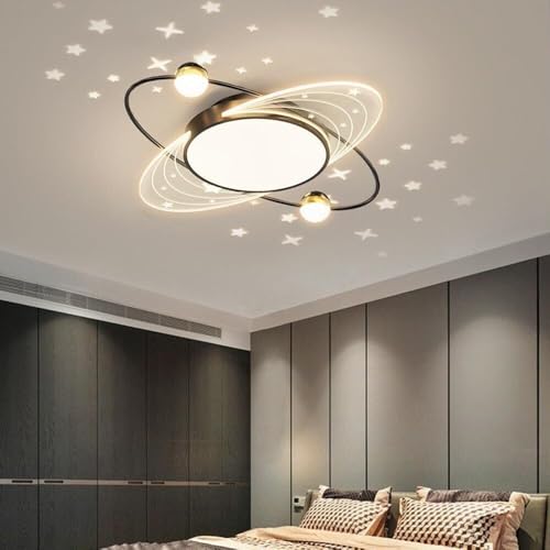 Plafonnier LED dimmable au design architectural nordique noir mat