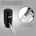 Ivation Wine Aerator & Dispenser with Flexible Tube | Electric Battery-Operated Universal Wine Bottle Spout with Automatic Button Dispenser, Aeration Control, Integrated LED Light & Removable Rod