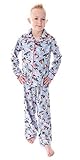 Peanuts Boys' Snoopy And Charlie Brown Holiday Woven Button-Up Coat And Pants Pajama Set For Kids (MD, 8)
