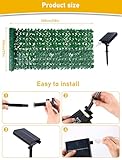 Artificial Ivy Privacy Fence Screen - 1x3M Solar Net Lights Outdoor Expandable Artificial Hedges Fence Garden Solar String Light Decorative Privacy Screening (RGB Light) - Image 5