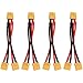 Makerfire 4 Pcs XT60 Parallèle Batterie Connecteur Câble Extension Y Splitter pour DJI Phantom Mode RC Hélicoptère Quadricoptère