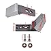 Freezer Door Handle Hinges Compatible with Liebherr 9590178 Refrigerator Shaped Fridge Handle Hinges 2 Pcs Silver