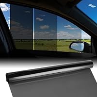 Tönungsfolie Auto, 300cm x 50cm Scheibentönungsfolie Auto, 35% VLT Blockiert UV-/IR-Strahlen Sonnenschutzfolie, Hitze und Blendung - Kratzfeste Autofensterfoli für Haus-Pkw und LKW