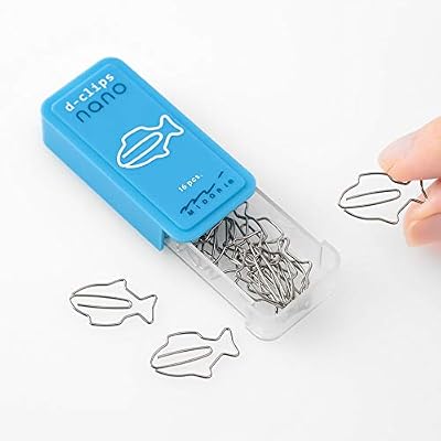 Midori 43380006 Clip, Deep Clips, Nano Sakana Pattern