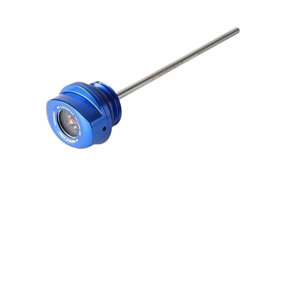 para Road para King para Electra para Tri para para Glide para FLHR para FLTRT para FLTRU Varilla Nivel Motocicleta con Indicador Temperatura Aceite Varilla(Blue)