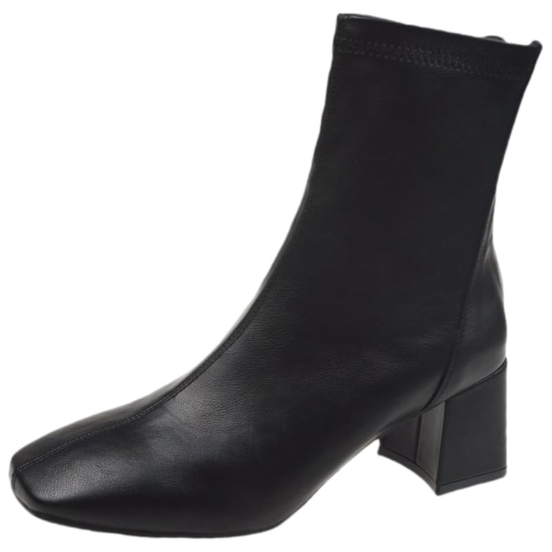 Womens fall winter fashion ankle boots - artificial pu surface rubber sole anti-slip and durable With a rear