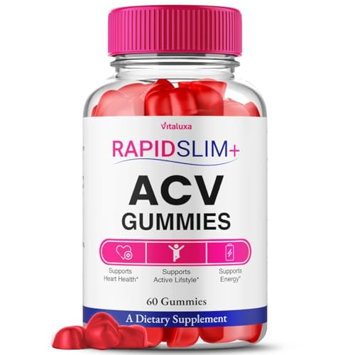 Rapid Slim ACV Gummies, RapidSlim + ACV Gummies Dietary Supplement for Loss Support Wait All Natural Premium Keto+ACV Maximum Strength Blend, RapidSlimming Plus Advanced Formula Reviews (60 Gummies)