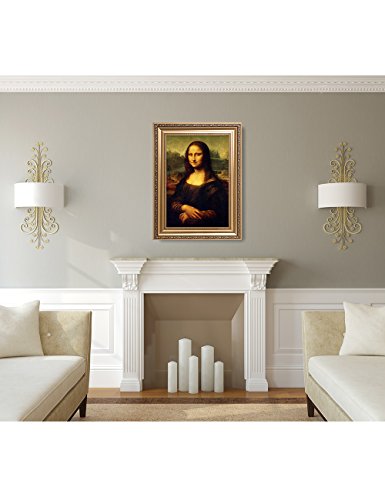 Decorarts - Mona Lisa By Leonardo Davinci. The World Classic Art Reproductions. Giclee Print& Museum Quality Framed Art For Wall Decor. Framed Size: 22X30 #TOP1