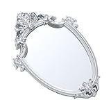 VICASKY Vintage Wandspiegel Silber Barockstil Wandhängender Spiegel Badezimmer Spiegel Royal Court...