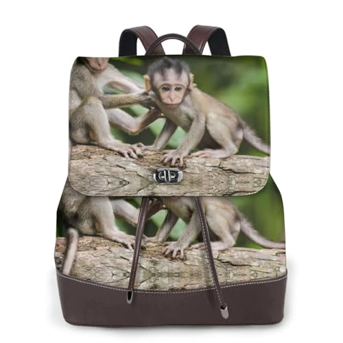 Sac à dos en cuir pour femme spacieux contre le mal de dos urbain