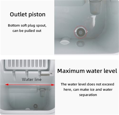 Máquina portátil de hielo auto-limpiante compacta miniatura 6