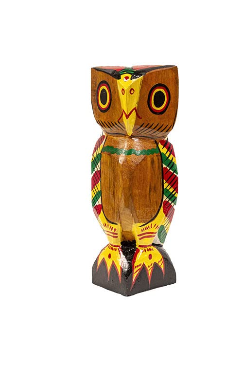 Srejonee Wooden Owl 7"