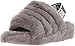 UGG Fluff Yeah Slide, Pantofole Donna, CHARCOAL, 42 EU