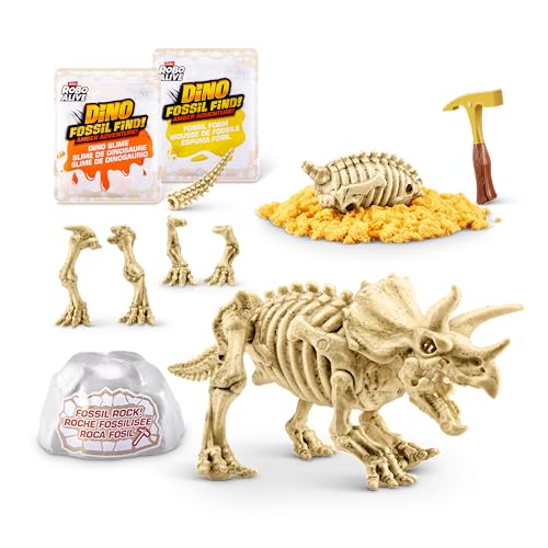 Robo Alive Fossil Find Amber Adventure (Triceratops) by ZURU, Surprise Unboxing and Dinosaur Toy for Boys by Robo Alive - Used condition - Image 3