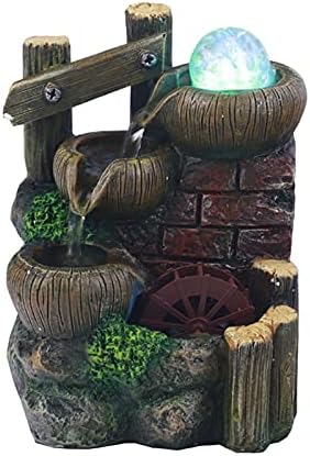 Fonte de mesa Fontes de água de mesa para ambientes internos ilum...