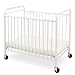 LA Baby The Condo Metal Evacuation Window Crib, White