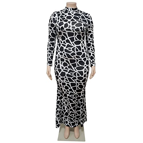 Robe décontractée ample à manches longues et col rond pour femme