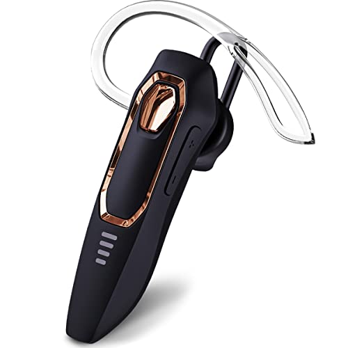 Micool Manos Libres Bluetooth Auricular con cancelación de Ruido, Función Mute Pinganillo Bluetooth movil 30H de Tiempo conversación, Inalámbrico Auricular Bluetooth para Telefono
