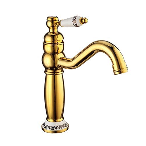 Mitigeur robinet de cuisine or tout cuivre pour une ambiance bistrot