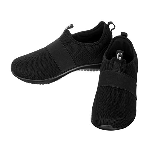 CALTO Men's Invisible Height Increasing Elevator Shoes - Black Ultra Feather Lightweight Sporty Sneakers - 2.1 Inches Taller - Q120 - Size 11 D(M) US4
