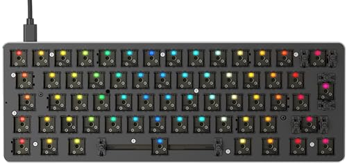 Miniatura 4 de GLORIOUS GMMK Compact 60% Barebones Carcasa de Teclado Modular ISO (Negro)