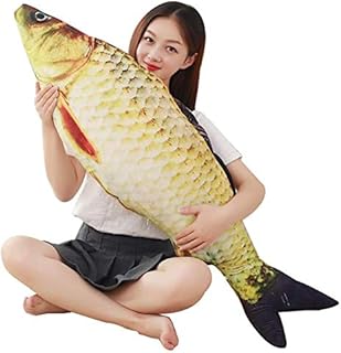 3D Soft Fish Cushion Pillow Carp Plush Pillow Stuffed Toy Throw Pillow for Home Decoration Gift Kids Pillow Stuffed Animal Toy (39inch/ 100cm)
