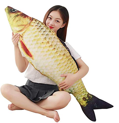 Happy Mother's Day 39Inch Giant Fish Stuffed Animal Plush Toy,Carp Plush Pillow Stuffed Toy,Soft Fish Cushion Throw Pillow,Boy's And Girl's Room Décor,Perfect Stress Relief For Women(31Inch/ 78Cm) #TOP14
