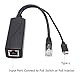 ANVISION 5V Gigabit PoE Splitter, USB Typ C, 48V auf 5V 2.4A Adapter, IEEE 802.3af konform