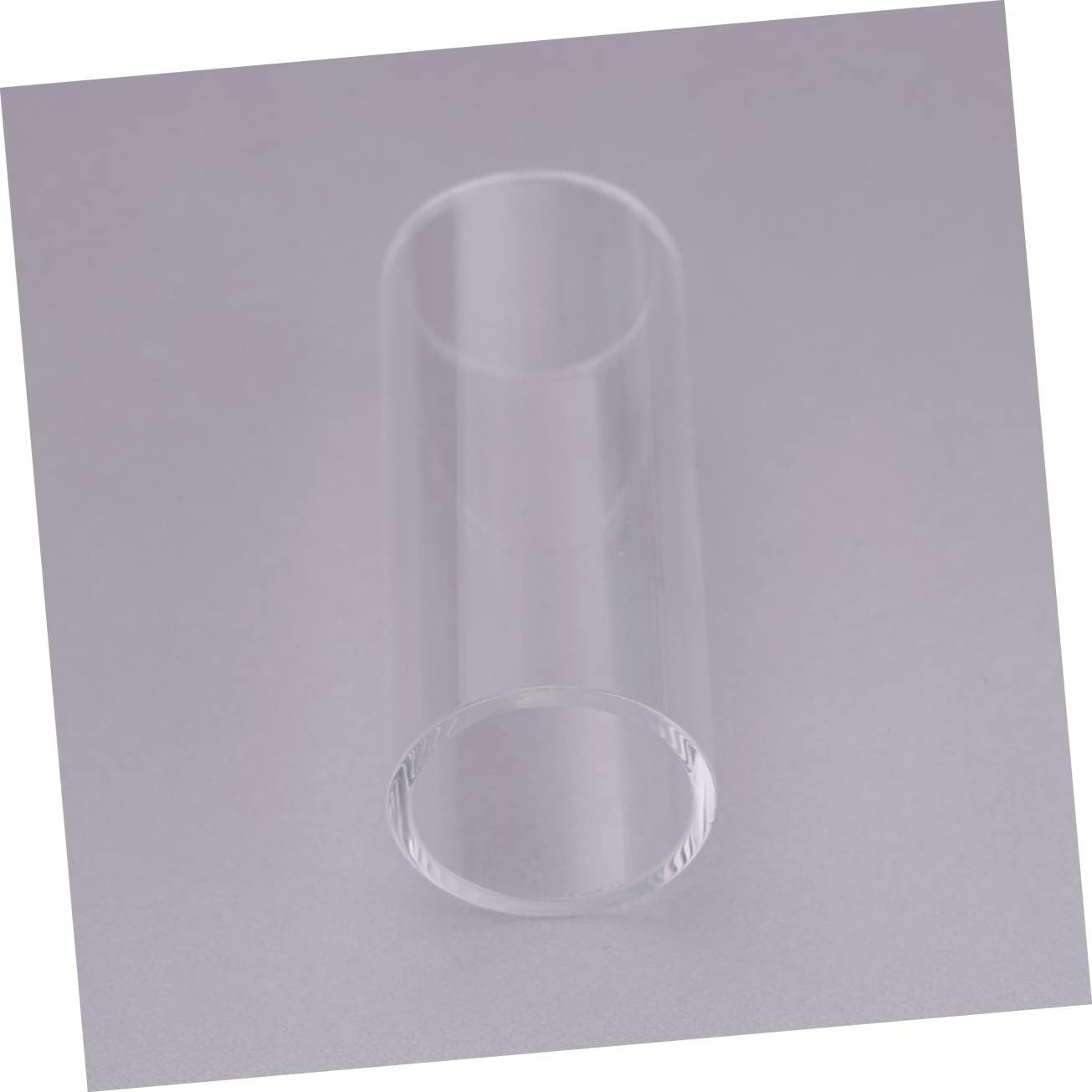2Pcs Glass Guitar Slides with Smooth Gliding Surface for Players
