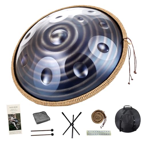 �n���h�p�� 9��/10��/12�� �y�� KoKoty Handpan Drum �j�Z�� 432hz/440hz �X�e�����X�| �X�`�[���h���� 22�C���`(55cm) �n���h�p���h���� ���S�� �ґz�A���K (12�m�[�g - ���� - 432hz)