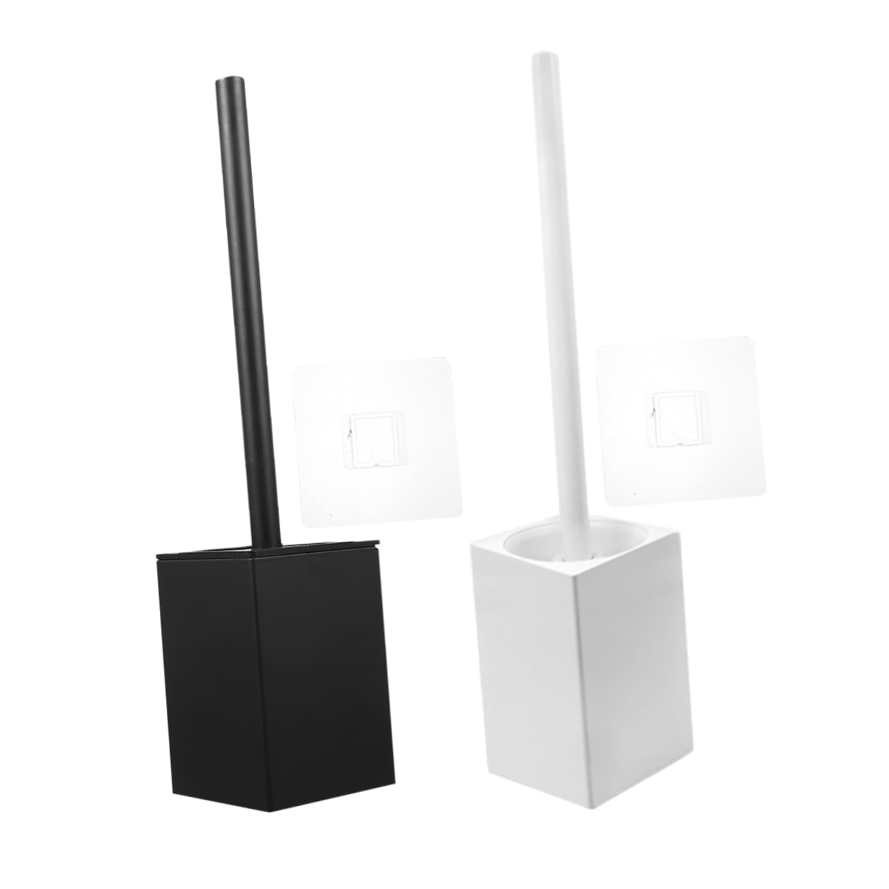 Wand Toilettenbürste mit Halter 2 Satz Aluminium Kunststoff für Zuhause