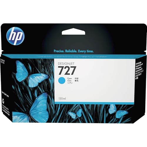 Cartouche Cyan HP 727 Originale 130 ML Évitez les Buses Bouchées - 3