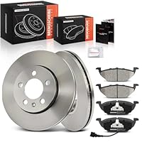 Frankberg Bremsensatz inkl. 2x Bremsscheiben + 4x Bremsbeläge Vorne Kompatibel mit Golf IV 1J1 Fabia II 542 Polo 9A 9N Fabia II Combi 545 Replace# 5Z0615301B