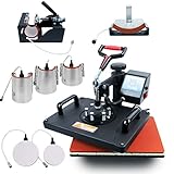 MAIKESUB Heat Press Machine 12 x 15 Inch 8 in 1 Heat Press Sublimation Machine 360°Rotation Away Shirt Printing Machine Heating Multifunction Heat Press Transfer Machine for DIY T-Shirts Cap Mugs
