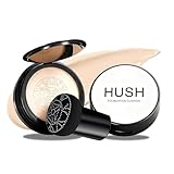 Hush Glow Foundation, 2026 Mushroom Head Air Cushion CC Cream, Full Coverage Long-Lasting BB Cream for Older Women, Natural Radiant Glow for Light/Medium Warm Tone Skin, All Skin Types Friendly